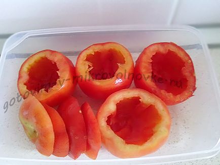 A különböző töltelékkel töltött paradicsom recept fotókkal (kitömött) A különböző töltelékkel töltött paradicsom recept fotókkal