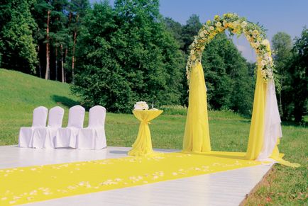 Nunta în decor de musetel de cameră, tort și gratuit
