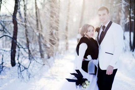 Nunți în decor de iarnă, detalii paletă și zăpadă