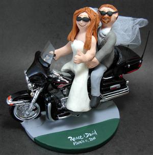 Biker esküvői torta - ő - moto