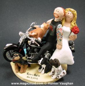 Tort de biker de nunta - ea - moto