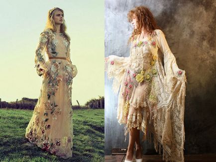 Rochie de mireasa in stilul Boho - naturalete si armonie a imaginii