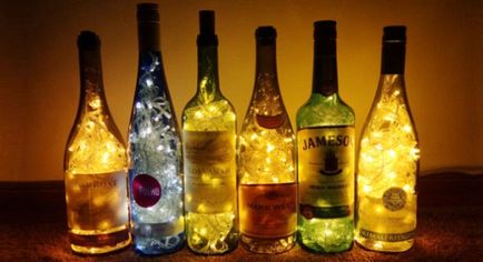 Світильники і лампи з пластикових і скляних пляшок своїми руками, топсадовнік