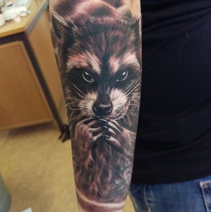 Tattoo mosómedve érték tetoválás, 33 fényképek, rajzok (érték) Tattoo érték mosómedve tetoválás, 33 fényképek, vázlatok
