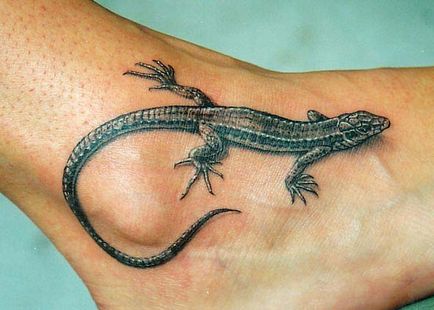 татуювання ящірка