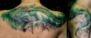 татуювання ящірка