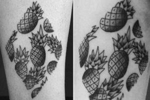 Tatuaj cu semnificație ananas, adică, lucrări gata - 33 de fotografii, yurets îndrăzneț