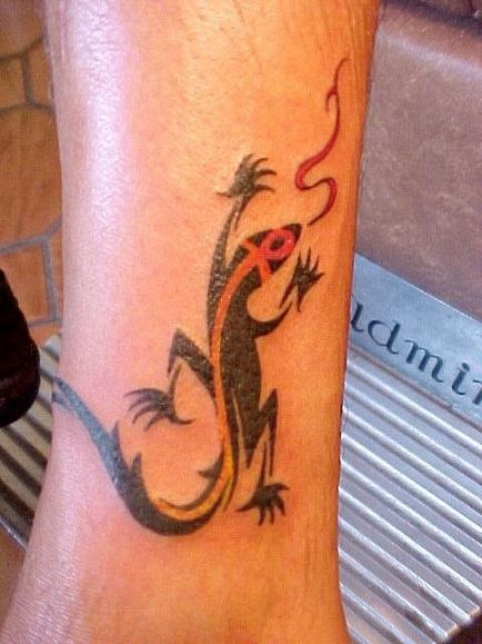 Lizard tetoválás a test - 26 képek, tetoválás, tetoválás