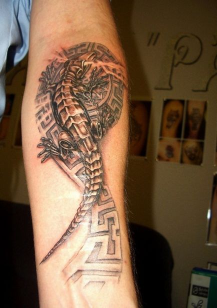 Lizard tetoválás a test - 26 képek, tetoválás, tetoválás