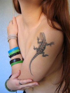 Татуювання ящірки (значення, ескізи, фото), tattoofotos