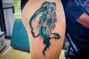 Vízöntő tattoo kép - konstelláció a férfi és női tetoválás Yurets szívében tölgy (konstelláció) Photo Aquarius tetoválás - a konstelláció a férfi és női tetoválás Yurets szívében tölgy