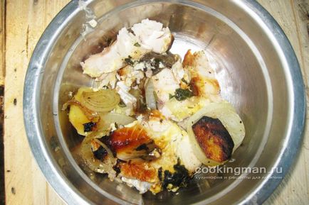 Taimen și lenok coapte cu cartofi - gătit pentru bărbați