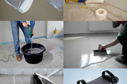 Технологія 3д підлоги нанесення базового покриття, малюнка і фінішного шару