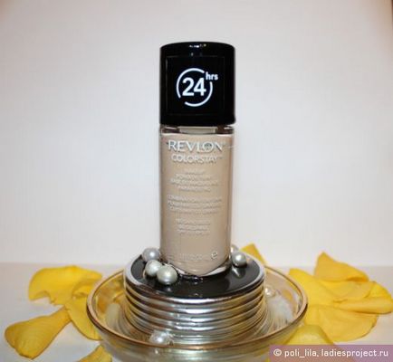 Tonális alapot zsíros és kombinált bőrre ColorStay (színárnyalat № 180 homokszínű) a Revlon (hangok) Tonális alapot zsíros és kombinált bőrre ColorStay (színárnyalat № 180 homokszínű) a Revlon