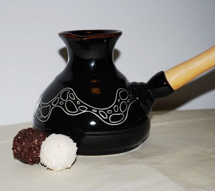 Turk ibriks din ceraflame pentru bronz de cafea, ceramică