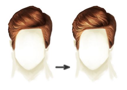 Tanuld meg felhívni reális haj Photoshop # 2
