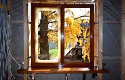 Telepítése ablakok egy kocka ház fából, műanyagból, szerelési technológia
