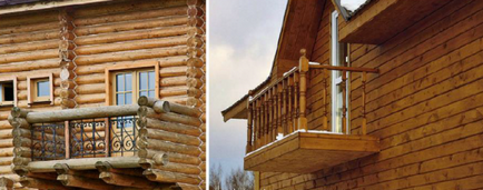 Dispozitivul de pe balconul casei din lemn - enciclopedia de construcții și reparații