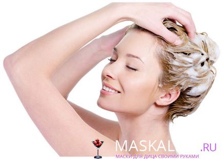 Hidratáló haj maszk otthoni használatra sampont és egyéb eszközök