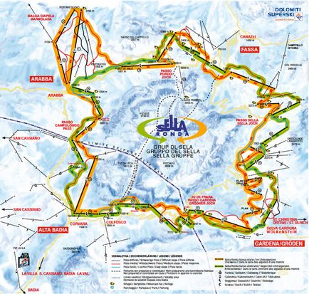 Валь гардена (val gardena) гірськолижні курорти італії