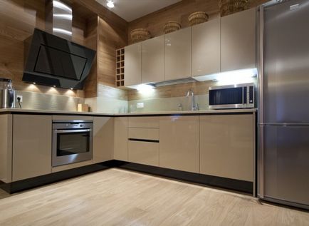 Ванільна кухня (28 фото) дизайн інтер'єру, вибір фартуха і шпалер
