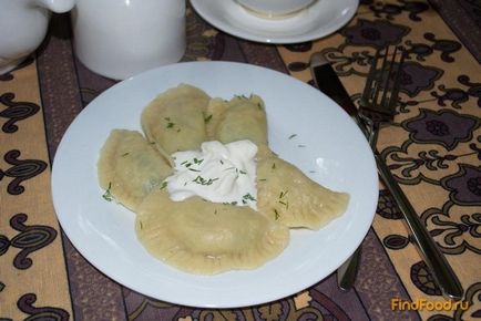 Gombóc burgonyával és kapros recept egy fotó