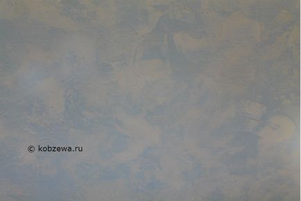 Венеціанська штукатурка на стелі у вигляді неба і хмар, арт-студія натальи Кобзєва