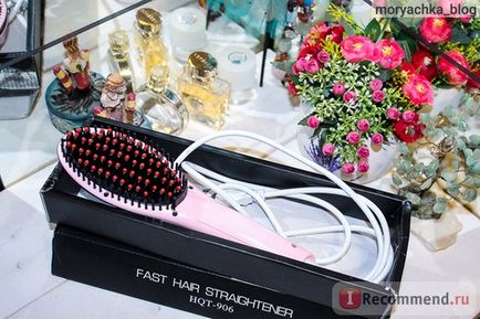 Випрямляч волосся fast hair straightener гребінець-випрямляч hqt-906 - «гребінець випрямляч!