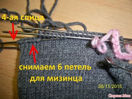 Mitts kötőtű (kefék hossza a csukló bázis) Kötés ujjatlan tűk