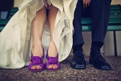 Яскраві туфлі нареченої - новий тренд у весільній моді фото - я наречена - статті про підготовку до весілля