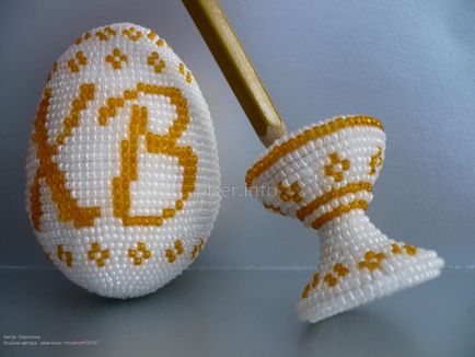 Яйця з бісеру для початківців майстер-клас з плетіння сіточкою, схеми, фото і відео уроки