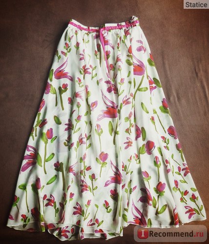 Спідниця-максі aliexpress elegant long skirts for women chiffon skirt floral maxi beach bohemian skirt