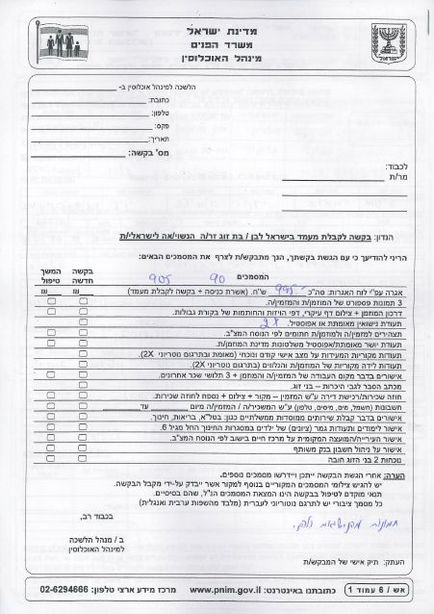 Încheierea căsătoriei cu un cetățean israelian Înregistrare și legalizare