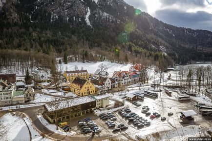 Castle Neuschwanstein и Hohenschwangau в Бавария (Германия)