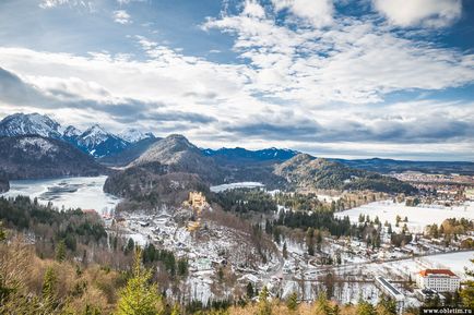 Castelul Nauschwanstein și Hohenschwangau din Bavaria (Germania)