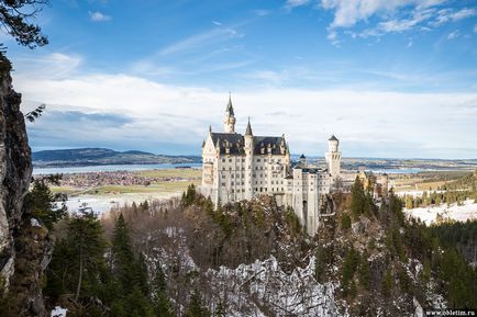 Castelul Nauschwanstein și Hohenschwangau din Bavaria (Germania)