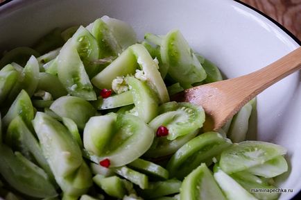 Zöld paradicsom Koreai - otthon recept (paradicsom) Zöld paradicsom Koreai - otthon recept