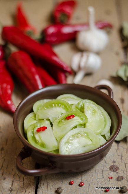 Green Tomatoes în coreeană - reteta acasa