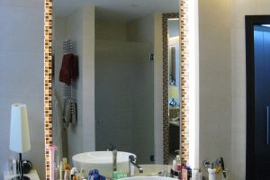 Fény tükör a fürdőszobában tervezés 54 fotó
