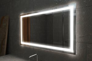 Oglinda cu iluminare în designul băii 54 fotografii