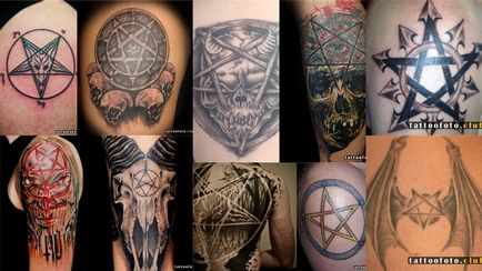 Înțeles tattoo pentagram, club tattoo fotografie tatuaj, valori, schițe, fotografii, articole