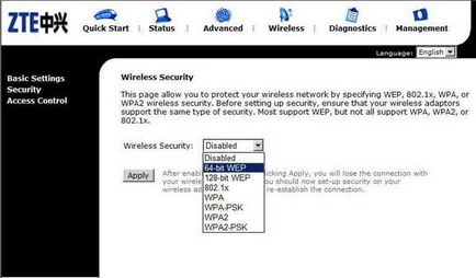 Zte -zxdsl 531b - instalarea wi-fi