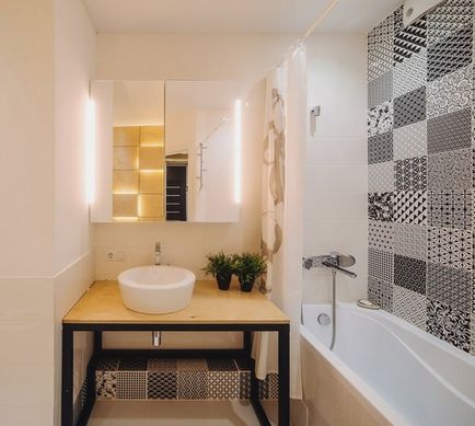 11 Modalități de a așeza țiglă în baie buget neobișnuit interior