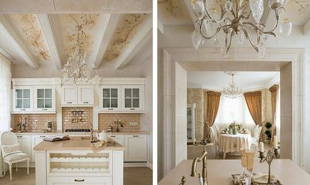 9 Exemple foto de design creativ al tavanelor în bucătărie