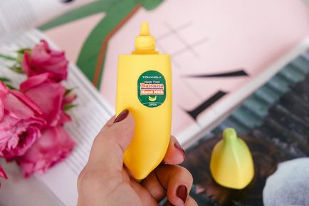 Banana cremă de mână și masthews de cosmetice coreeană