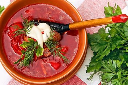 Borscht pentru scăderea în greutate a calorii dietetice