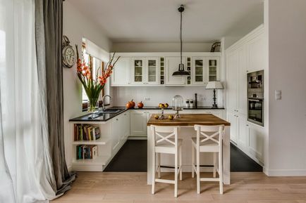 Proiectarea și aspectul bucătăriei cu o insulă în interior, opțiuni moderne și clasice