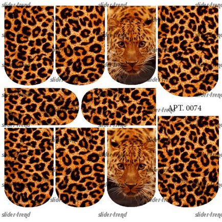 Unghiul de design leopard elegant și eficient manichiura