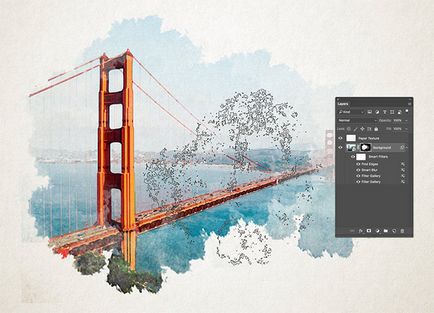 Ефект малюнка аквареллю в adobe photoshop