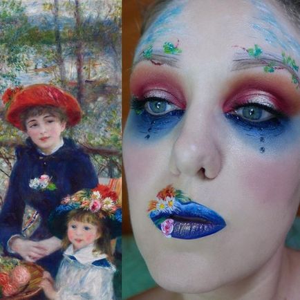 Acest artist de make-up își transformă fața în capodopere de pictura, umkra
